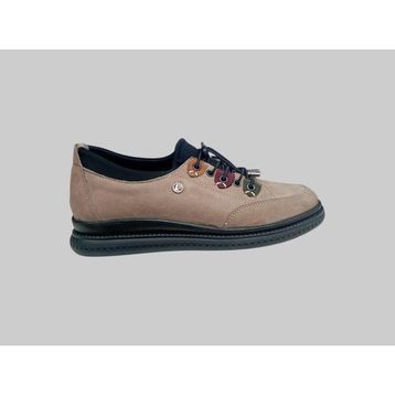 Pierre Cardin PC-55352 Bej Nubuk Kadın Hakiki Deri Günlük Comfort Ayakkabı