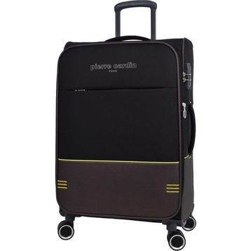 Pierre Cardin PC8200 Ultra Light Hafif Siyah Lüx Kumaş Büyük Boy ve Kabin Boy 2'li Valiz Seti
