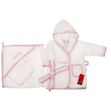 Pierre Cardin Pembe Bebek Bornoz Seti