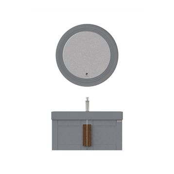 Pierre Cardin Pio 85 cm Matt Anthracite Banyo Dolabı