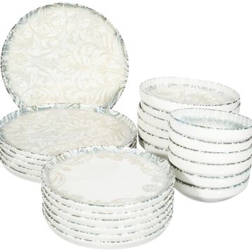 Pierre Cardin Porselen Ethnic Mavi 6 Kişilik Yemek Takımı