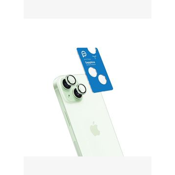 Piili iPhone 15 - 15 Plus Yeşil Safir Lens Koruyucu