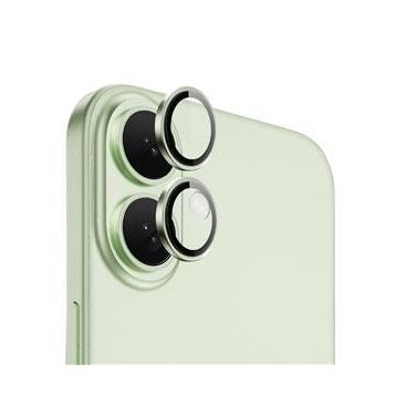 Piili iPhone 16 - 16 Plus Yeşil Safir Lens Koruyucu