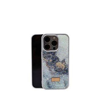 Piili iPhone 16 Pro Max Diamond Serisi Beyaz Telefon Kılıfı