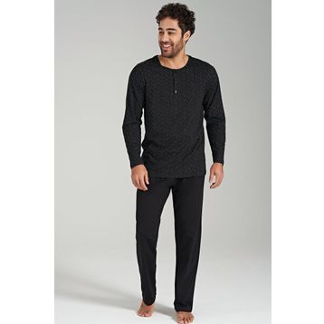 Pijadore 1687 Siyah Erkek Pijama Takımı