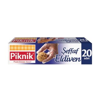 Piknik 20'li Plastik Şeffaf Eldiven