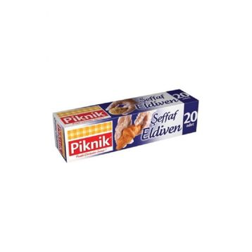 Piknik 20'li Plastik Şeffaf Eldiven