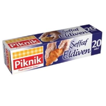 Piknik 20'li Plastik Şeffaf Eldiven