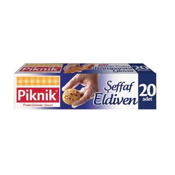 Piknik 20'li Plastik Şeffaf Eldiven