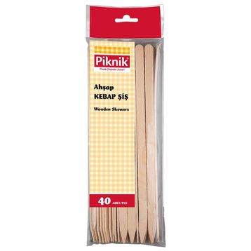 Piknik 40'lı Ahşap Adana Kebap Şişi
