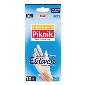 Piknik Orta Boy 10'lu Lateks Eldiven