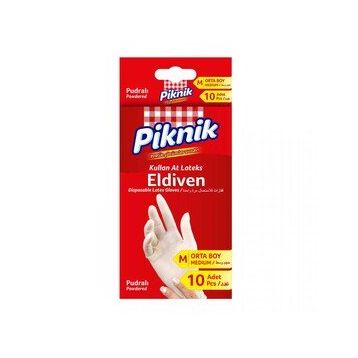 Piknik Orta Boy 10'lu Lateks Eldiven