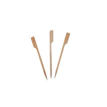 Pilelistore 12 cm 100 Adet Özel Ahşap Yassı Saplı Çöp Şiş Çubuğu