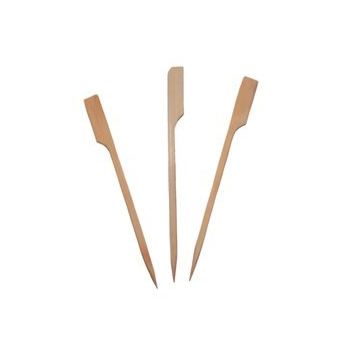 Pilelistore 25 cm 100 Adet Özel Ahşap Yassı Saplı Çöp Şiş Çubuğu