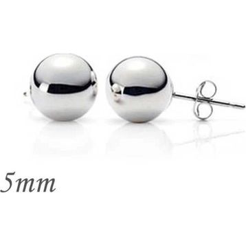 Pilelistore 925 Ayar Gümüş 5 mm Top Küpe