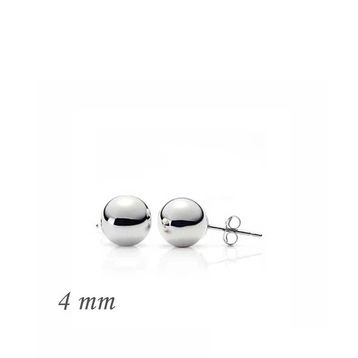 Pilelistore 925 Ayar Gümüş Top 4 mm Küpe