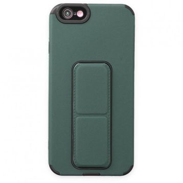 pilelistore iPhone 6 Mega Standlı Yeşil Silikon Kılıf
