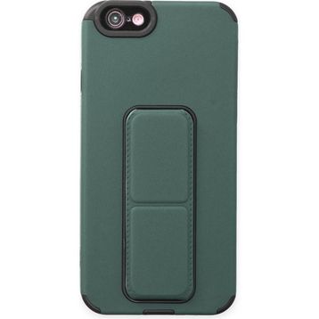 pilelistore iPhone 6 Mega Standlı Yeşil Silikon Kılıf