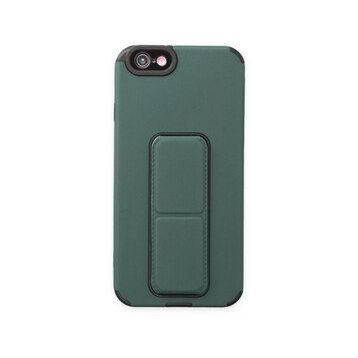 pilelistore iPhone 6 Mega Standlı Yeşil Silikon Kılıf