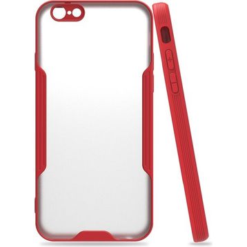pilelistore iPhone 6 Platin Kırmızı Silikon Kılıf