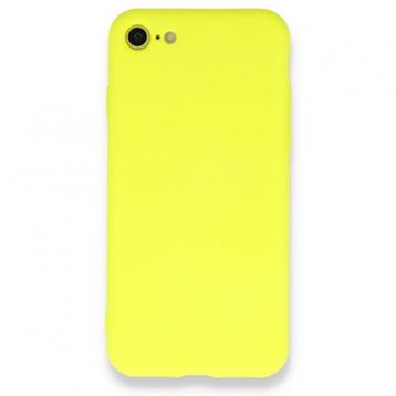 pilelistore iPhone 7 Nano içi Kadife Sarı Silikon Kılıf