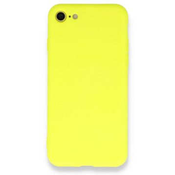 pilelistore iPhone 7 Nano içi Kadife Sarı Silikon Kılıf