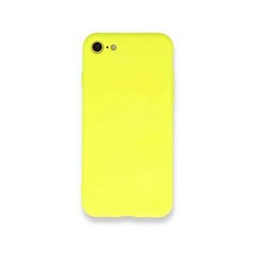 pilelistore iPhone 7 Nano içi Kadife Sarı Silikon Kılıf