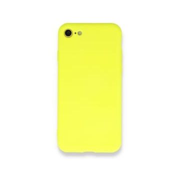 pilelistore iPhone 7 Nano içi Kadife Sarı Silikon Kılıf