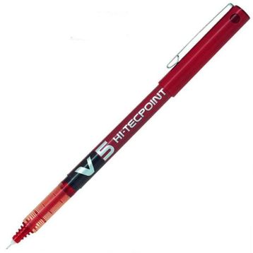 Pilot BX-V5-R Hi-Tecpoint İğne Uç 0.5 mm Kırmızı Roller Kalem