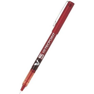 Pilot BX-V5-R Hi-Tecpoint İğne Uç 0.5 mm Kırmızı Roller Kalem