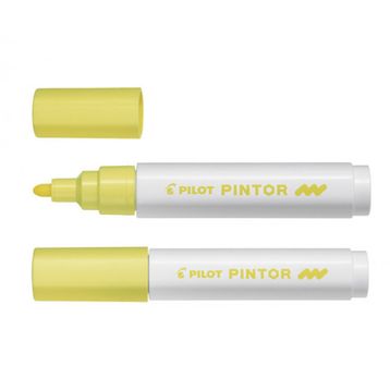 Pilot Pintor M Pastel Sarı Markör Kalem