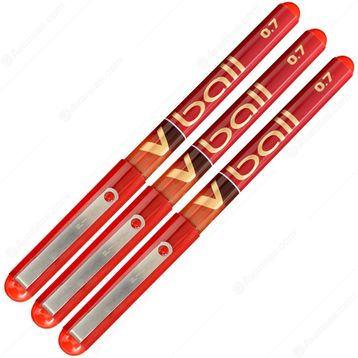 Pilot V7 0.7 mm Kırmızı İğne Uçlu Kalem