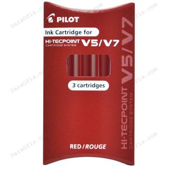 Pilot V7 0.7 mm Kırmızı İğne Uçlu Kalem