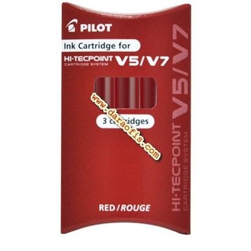 Pilot V7 0.7 mm Kırmızı İğne Uçlu Kalem