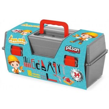 Pilsan 03 34 Gri Aksesuarlı Mini Alet Çantası