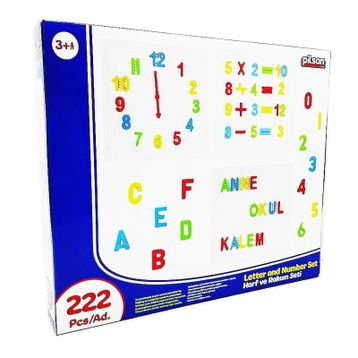 Pilsan 03297 İnovatif 222 Parça Harf ve Rakam Seti