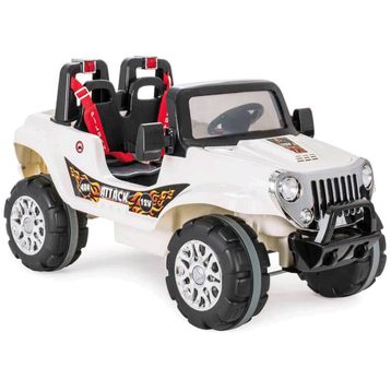 Pilsan Attack 05-272 Çift Kişilik Beyaz 12 Volt Akülü Araba