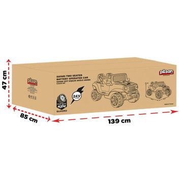 Pilsan Safari 24 V Çift Kişilik Akülü Araba