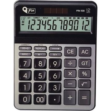 Pin 108 12 Hane Masaüstü Hesap Makinesi