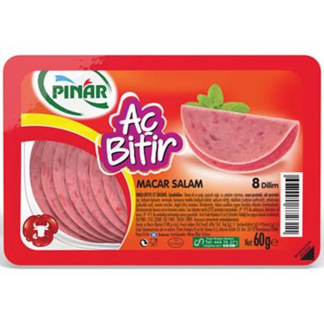 Pınar 60 gr Aç Bitir Macar Salam