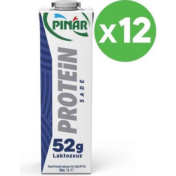 Pınar Sade Protein 1 lt Laktozsuz Süt (6 adet)
