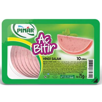 Pınar Taze Dilimlenmiş 10 Dilim 75 gr Aç Bitir Hindi Salam