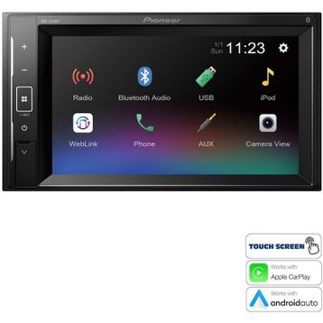 Pioneer DMH-A240 BT 6.2" Ekran+Bluetooth+USB+GPS Double Din Teyp