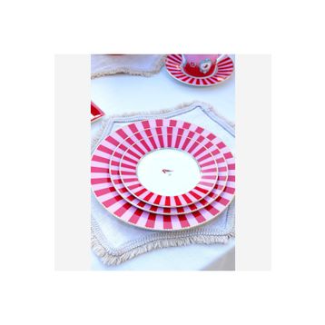 PIP STUDIO 26.5 cm Love Birds Kırmızı Yemek Tabağı