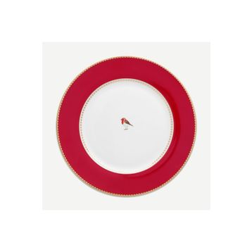 PIP STUDIO 26.5 cm Love Birds Kırmızı Yemek Tabağı