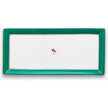 PIP STUDIO Love Birds 33.3x15.5 cm Yeşil Servis Tabağı