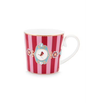 PIP STUDIO Love Birds Collection Kırmızı 250 ml Porselen Kupa