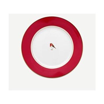 PIP STUDIO Love Birds Collection Kırmızı Porselen 21 cm Kahvaltı Tabağı