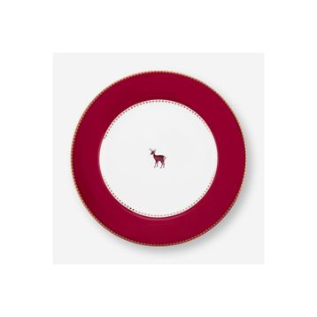 PIP STUDIO Love Birds Collection Kırmızı Porselen 21 cm Kahvaltı Tabağı