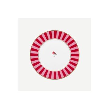 PIP STUDIO Love Birds Kırmızı Pembe Porselen 17 cm Pasta Tabağı